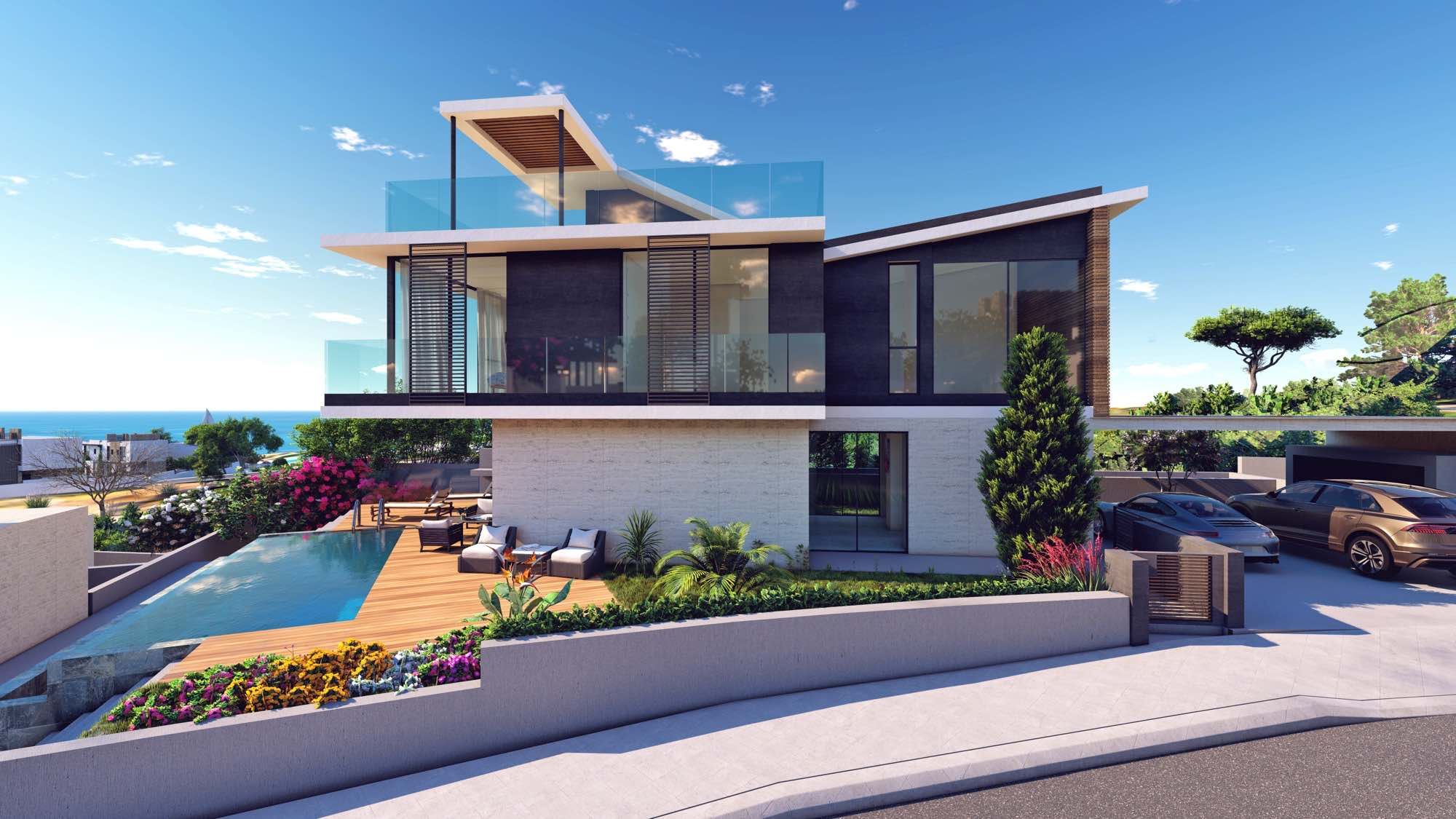 Luxury 3–5 Bedroom Pelagos Beachfront Villas for Sale in Paphos, Cyprus