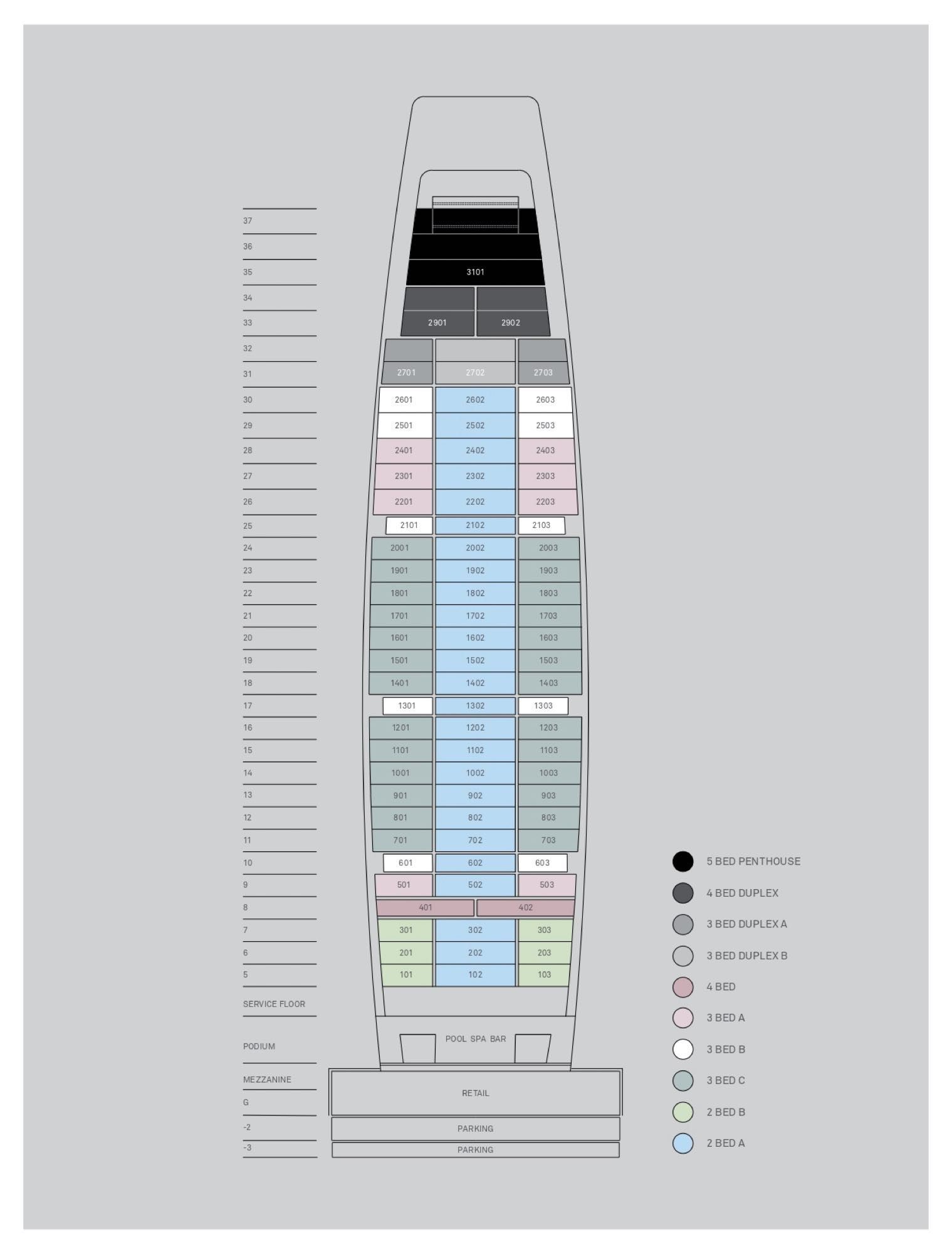 Элитные апартаменты ONE 2–3 спальни на продажу в Лимассоле, Кипр