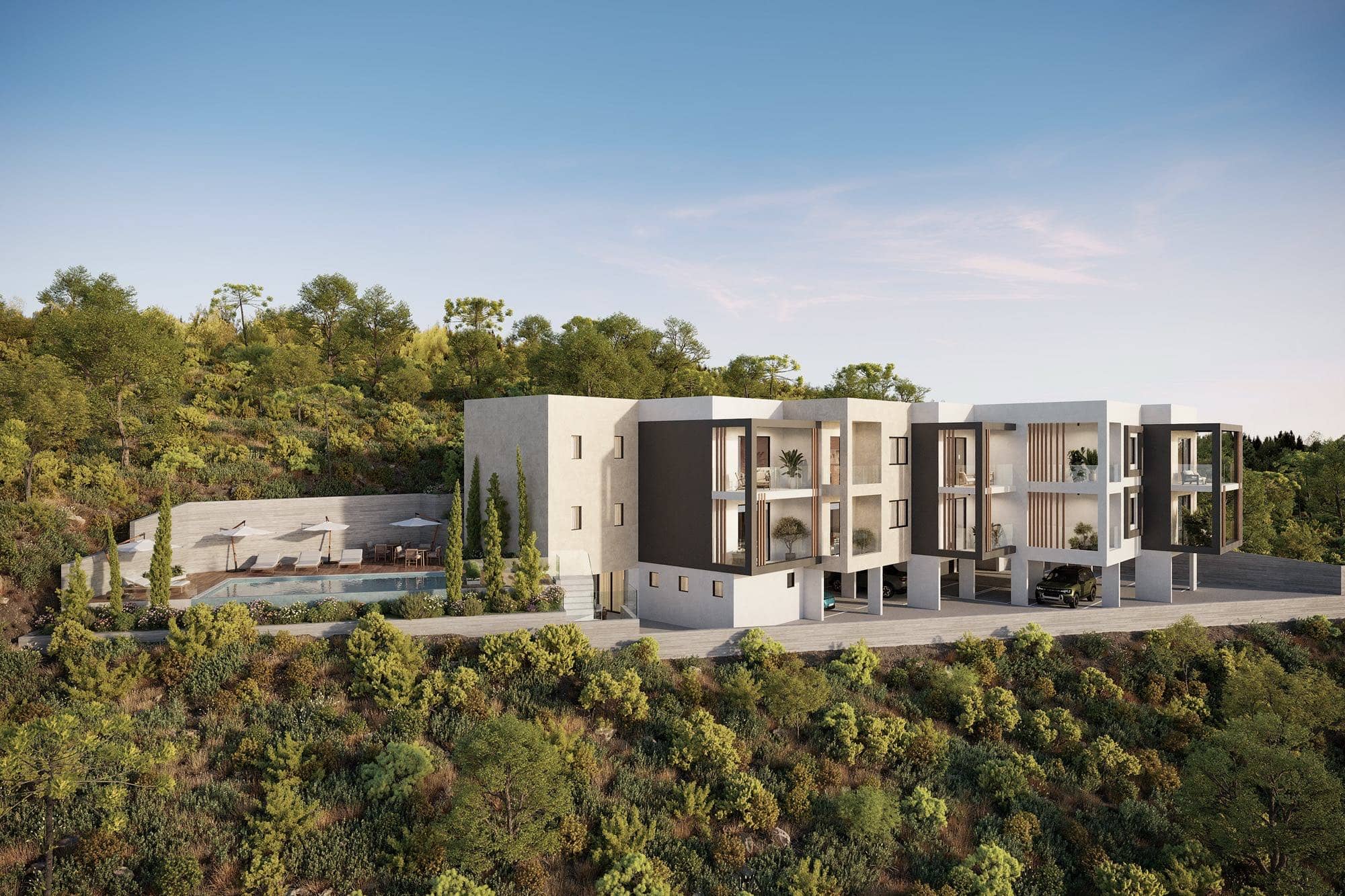 Konia Aura Wohnungen in Paphos – 1-3 Zi. mit Meerblick