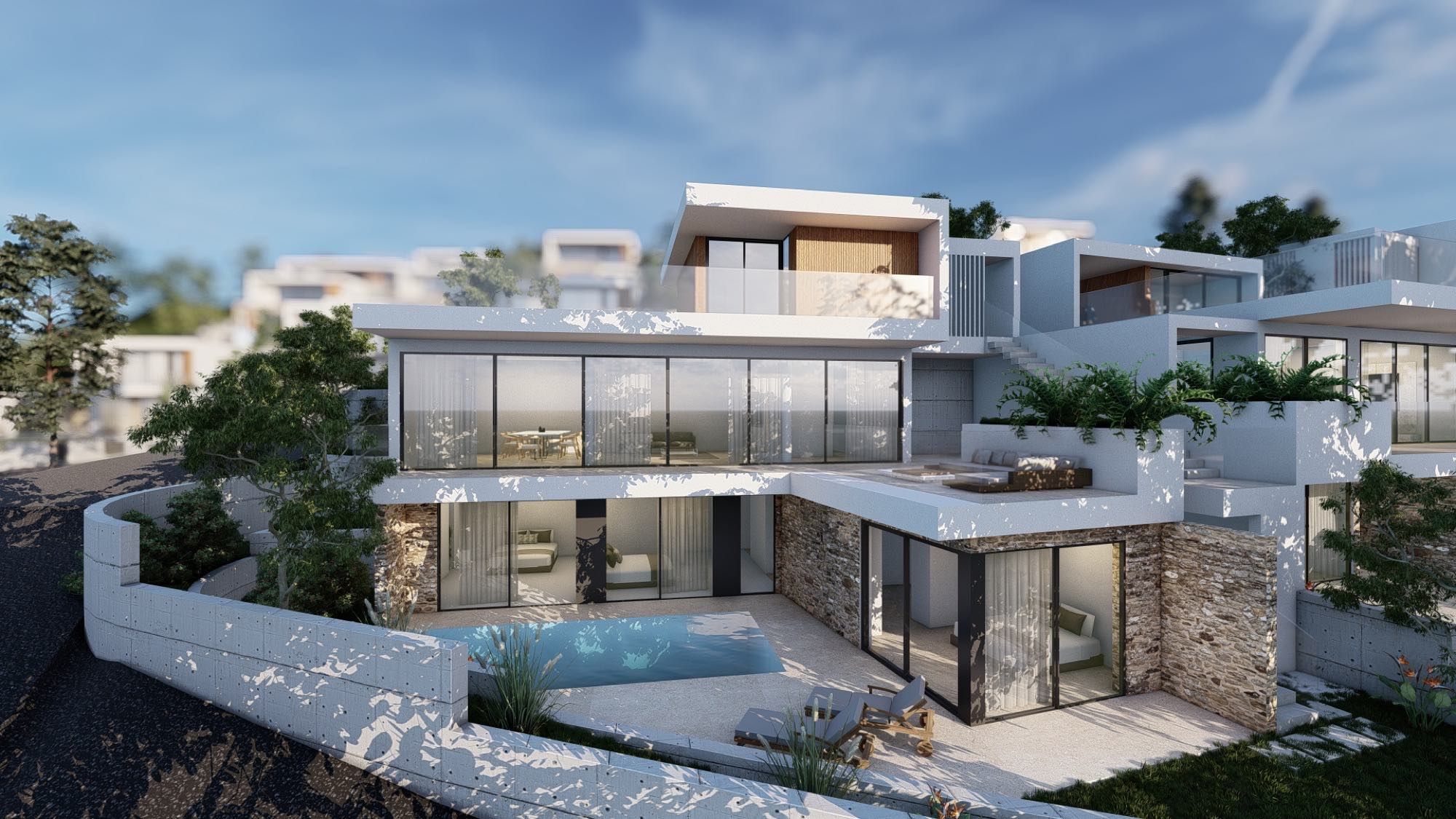 Contemporary 3-bedroom home in Cyprus with VRV cooling