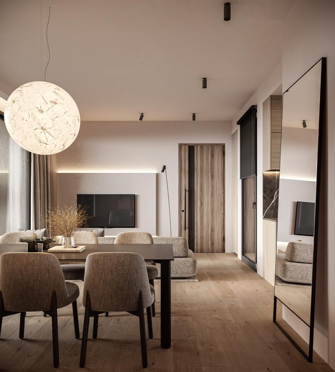 Modern apartment building Azalea in Germasogeia, Limassol near the beach
