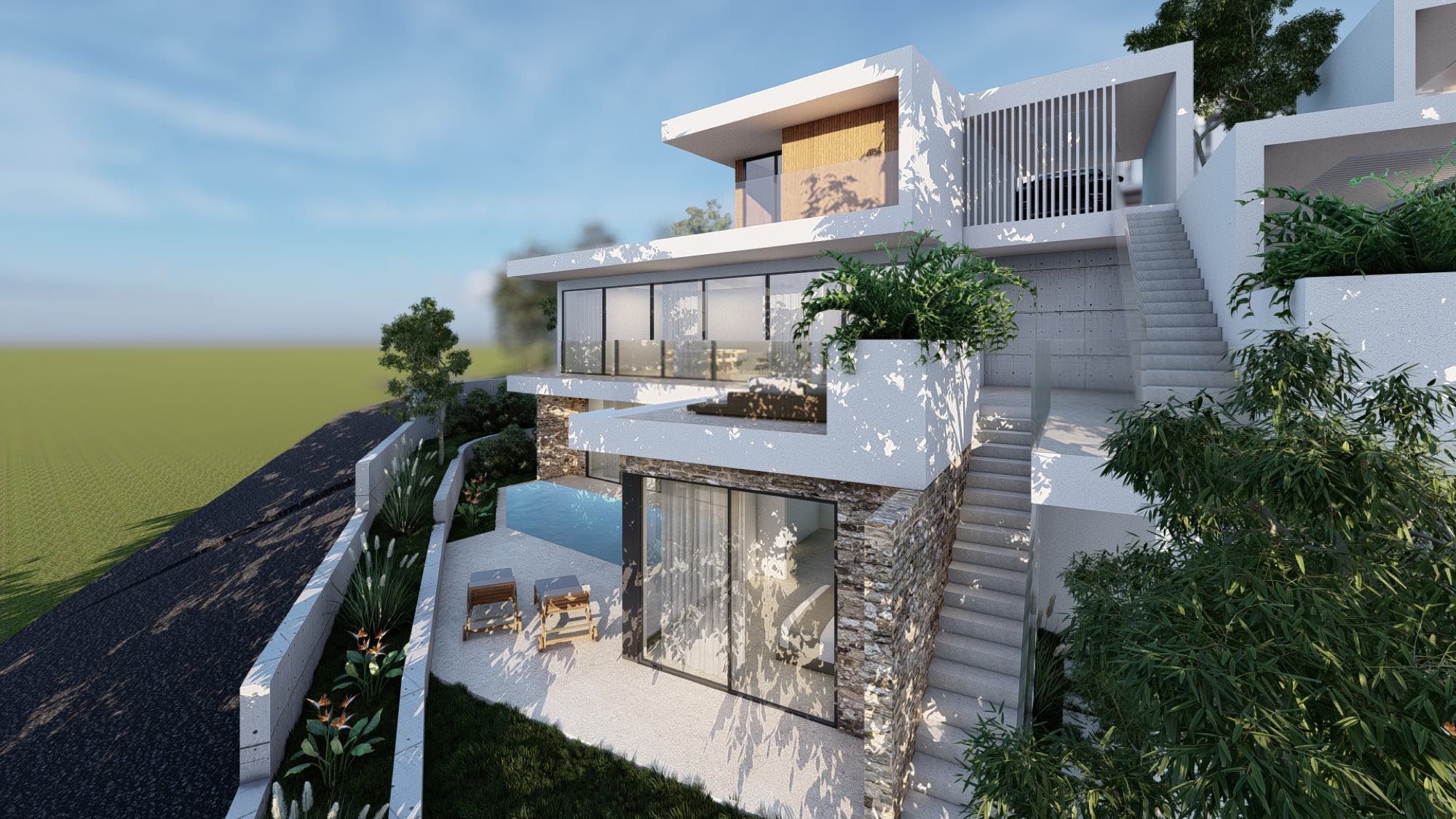 Contemporary 3-bedroom home in Cyprus with VRV cooling