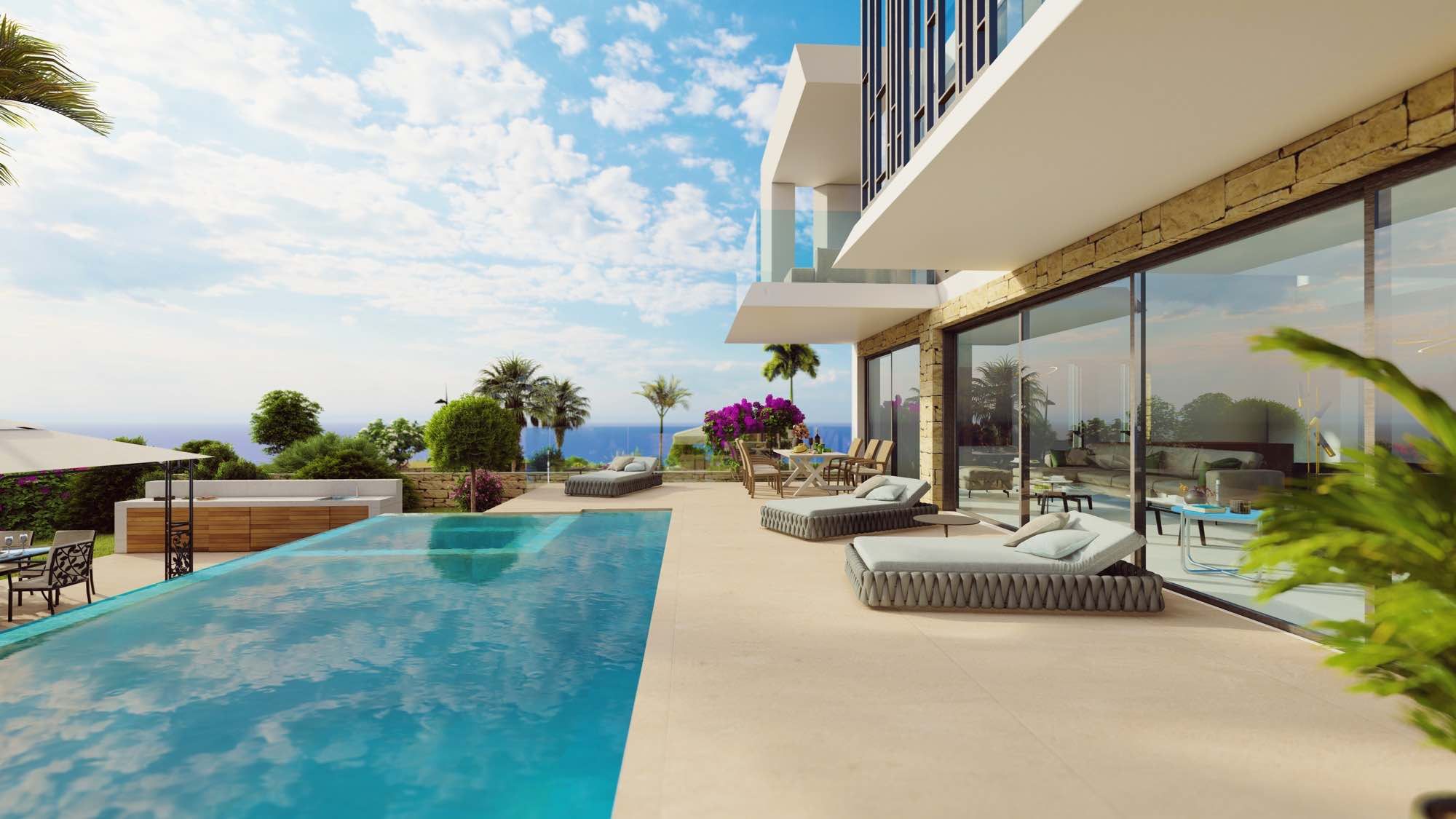 Luxury 3–5 Bedroom Viewpoint Hills Villas for Sale in Peyia, Cyprus