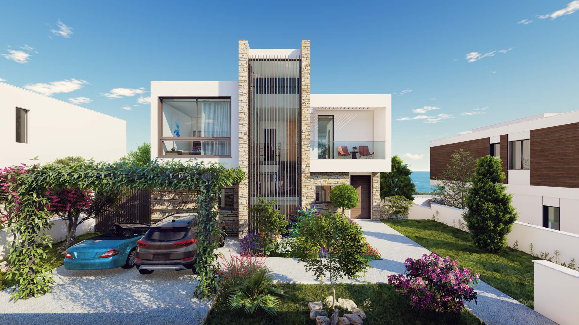 Luxury 3–5 Bedroom Pelagos Beachfront Villas for Sale in Paphos, Cyprus