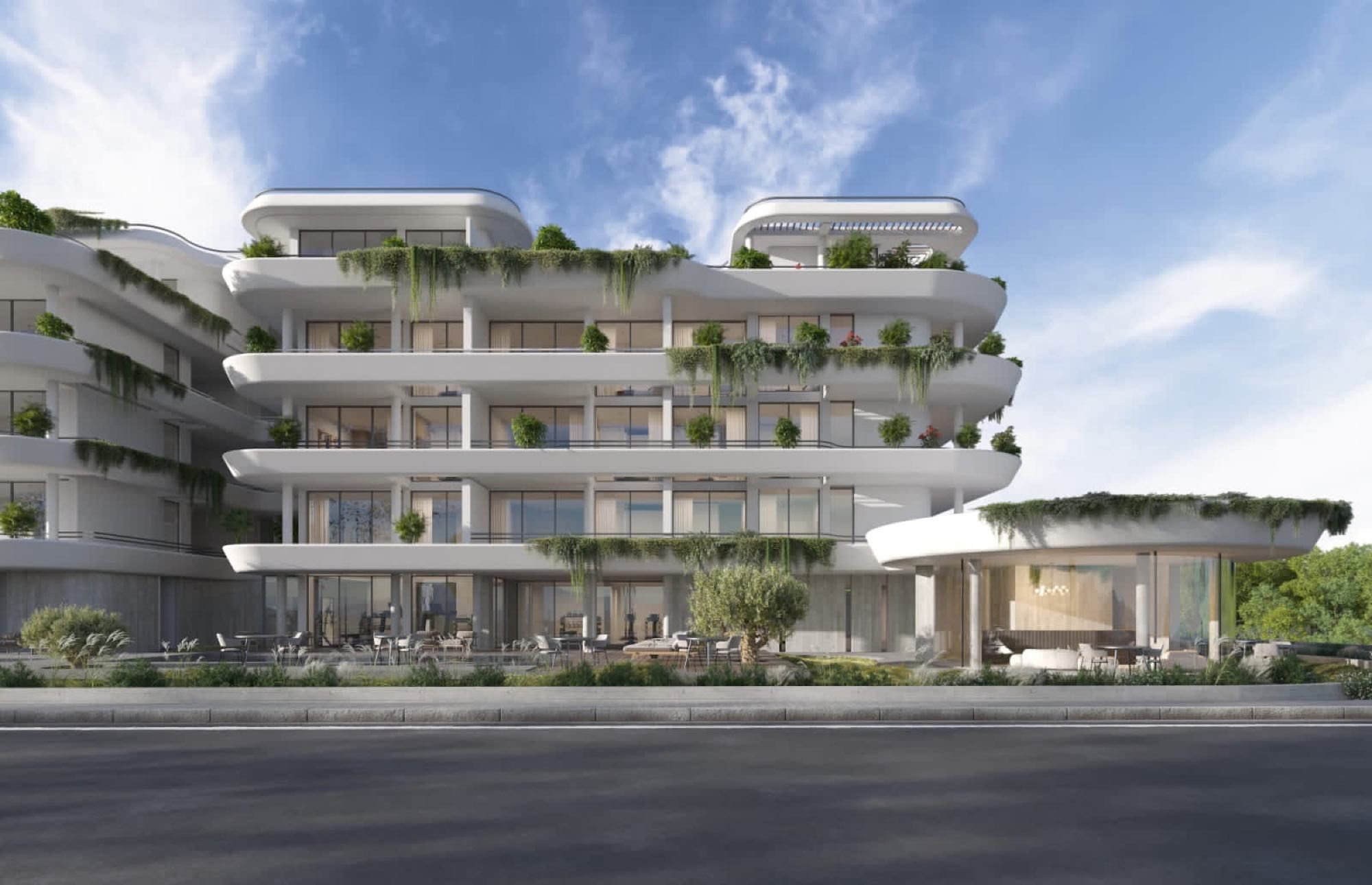 Ikaria Park modern residential building in central Paphos near King’s Avenue Mall