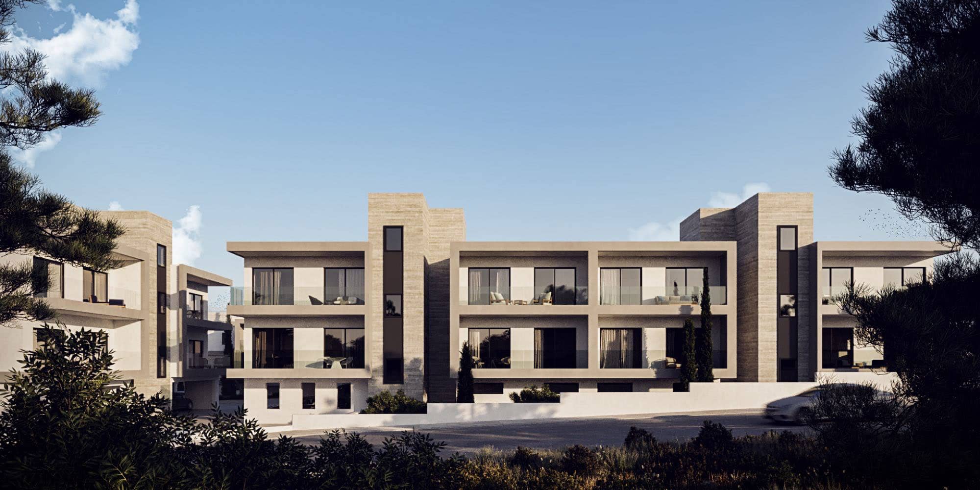 Modern retirement apartment at Cypress Park, Paphos