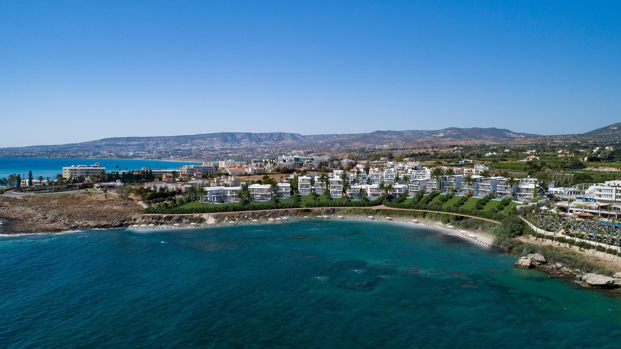 Купить Виллы у Моря в Пафосе – Armonia Beach Villas Кипр
