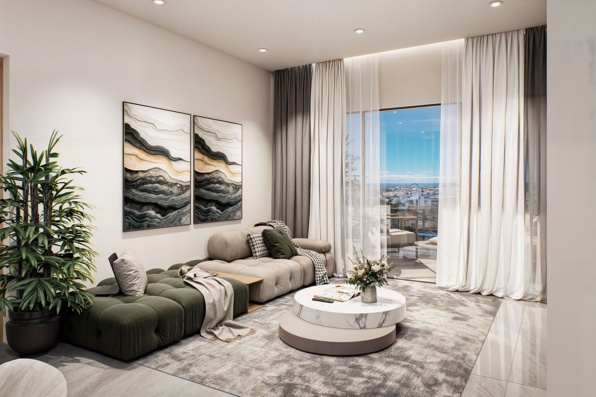 Apartamenty Horizon 1–3 sypialnie na sprzedaż w Pafos, Cypr