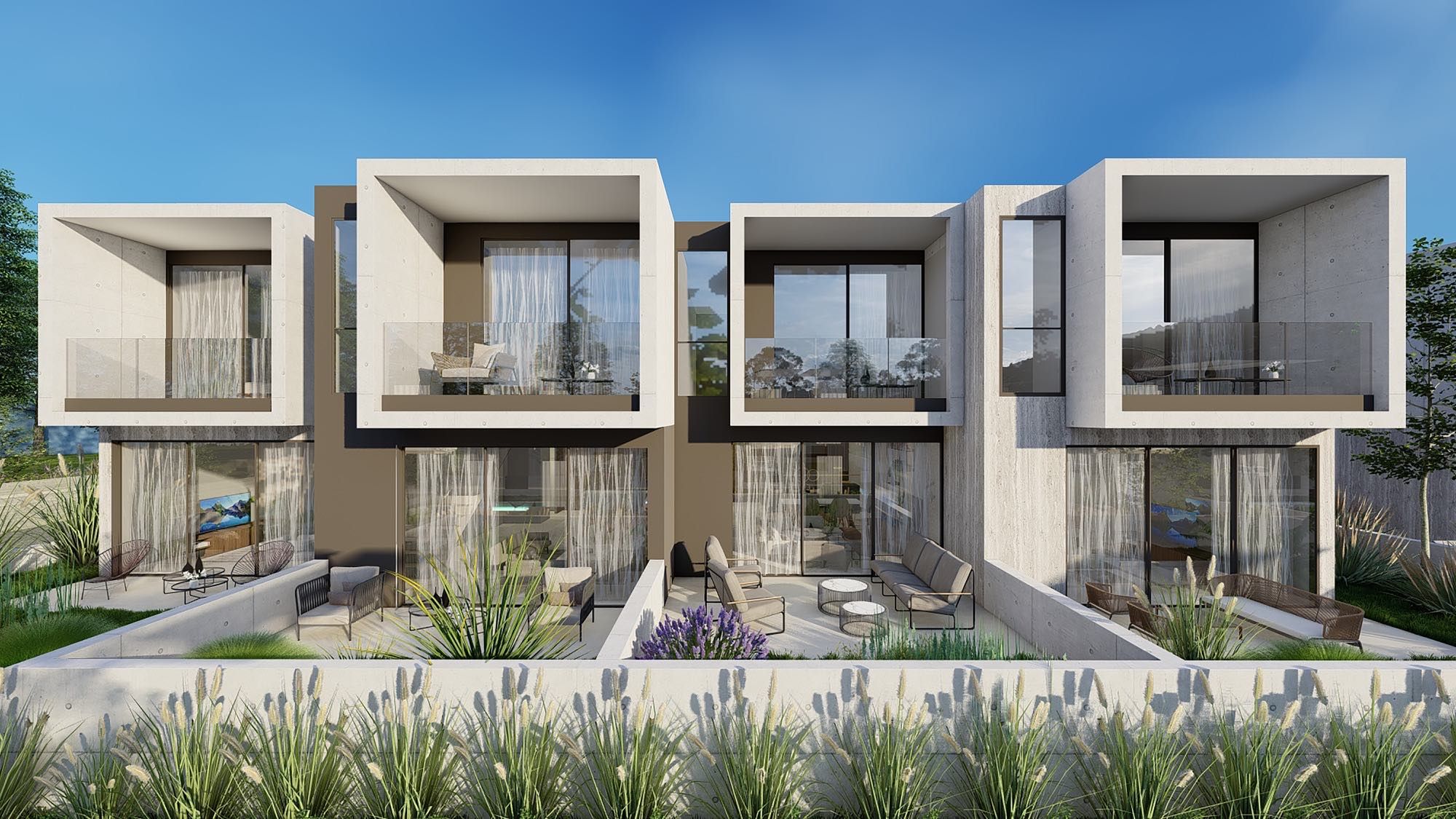 Seaview Project luxury villas with panoramic sea view in Kissonerga, Paphos