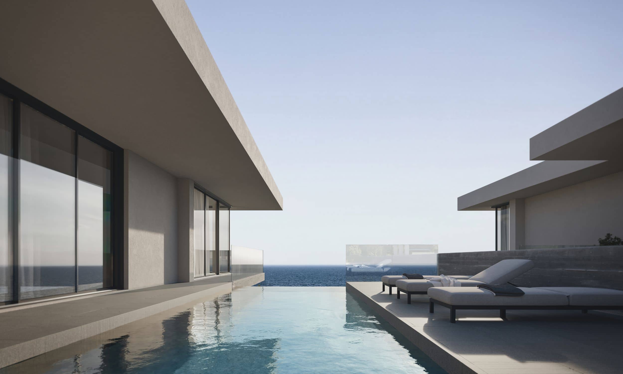 Luxury villas in Tremithousa, Paphos: Stunning views, pool & elegant design. A perfect blend of nature & sophistication for high-end buyers.