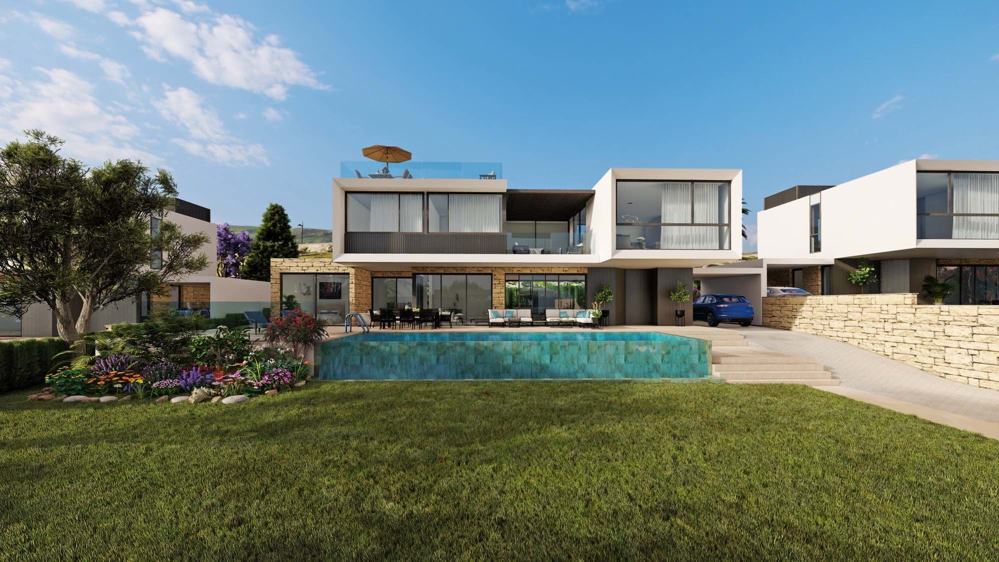 Luxury 3–5 Bedroom Viewpoint Hills Villas for Sale in Peyia, Cyprus