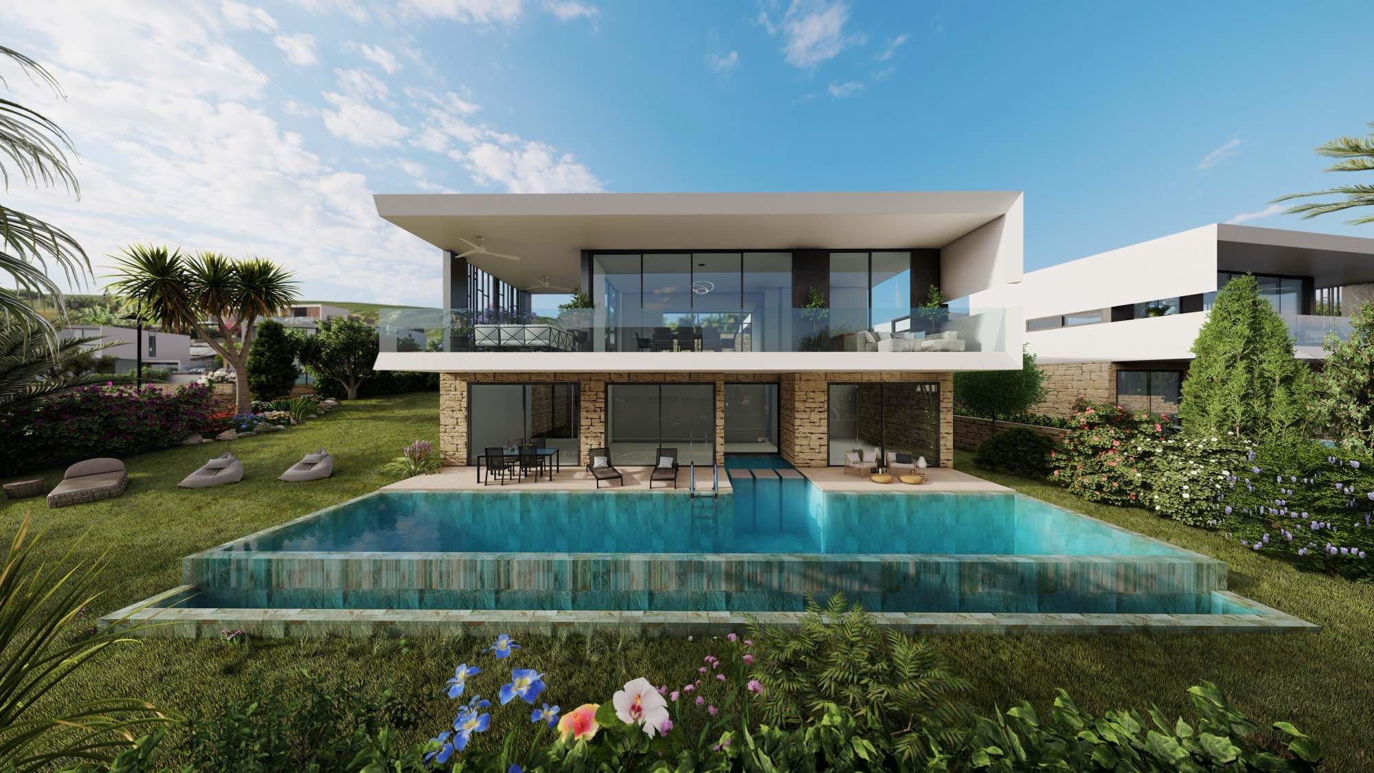 Luxury 3–5 Bedroom Viewpoint Hills Villas for Sale in Peyia, Cyprus