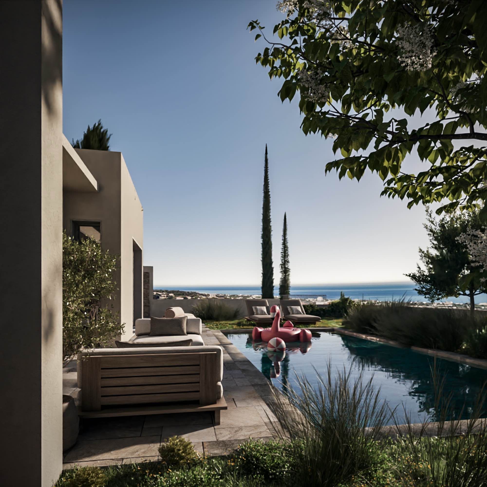 Элитные виллы Coral Vista 2–3 спальни на продажу в Пафосе, Кипр