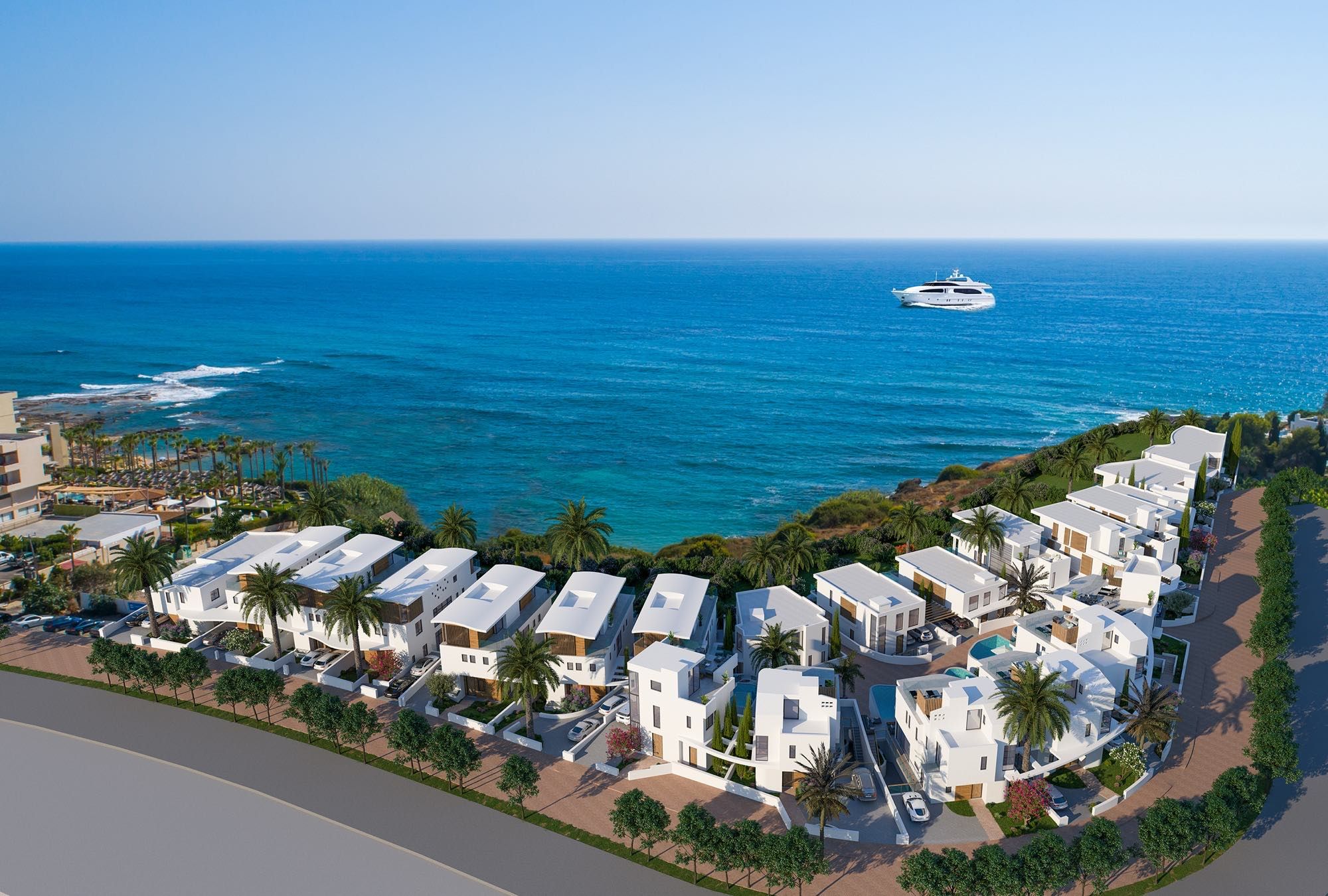 Купить Виллы у Моря в Пафосе – Armonia Beach Villas Кипр
