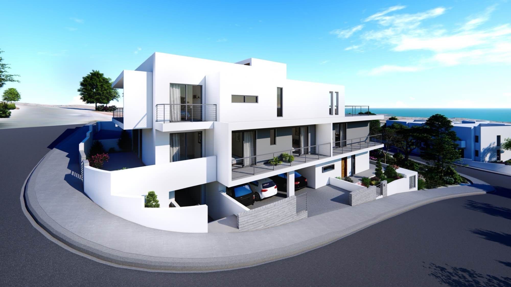 3–4 Bedroom Petridia E Apartments for Sale in Paphos, Cyprus