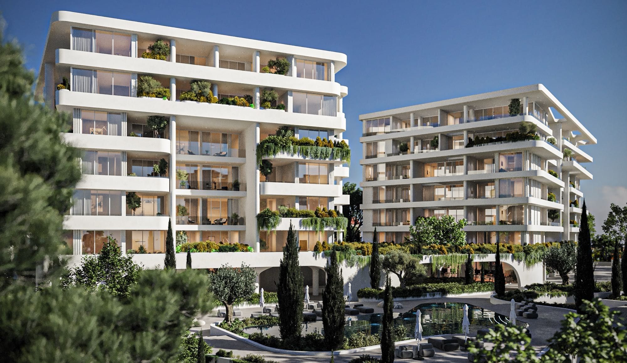 Luxury 1–3 Bedroom Pafilia Plaza Apartments for Sale in Paphos, Cyprus