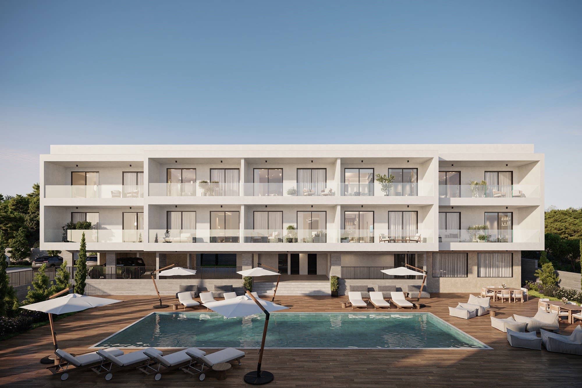 Eniko Mare Wohnungen in Paphos – 1-2 Zi. mit Meerblick