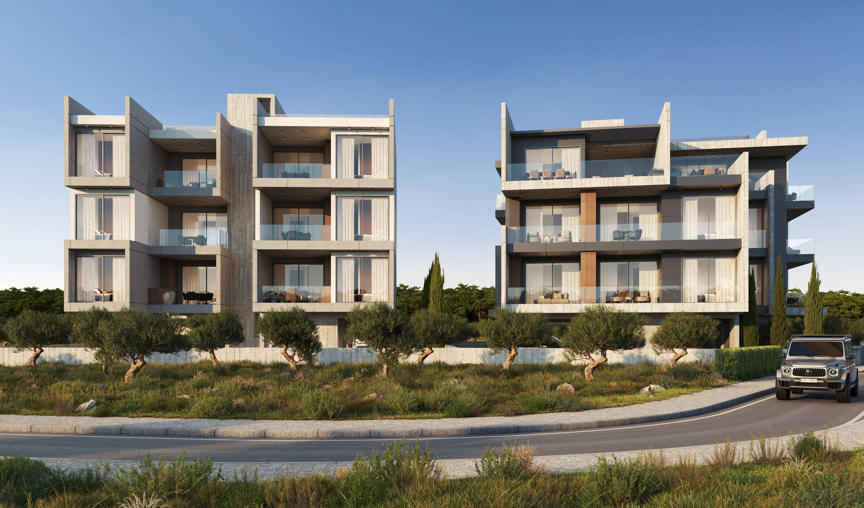 Luksusowe apartamenty 2-pokojowe w Pafos, Cypr
