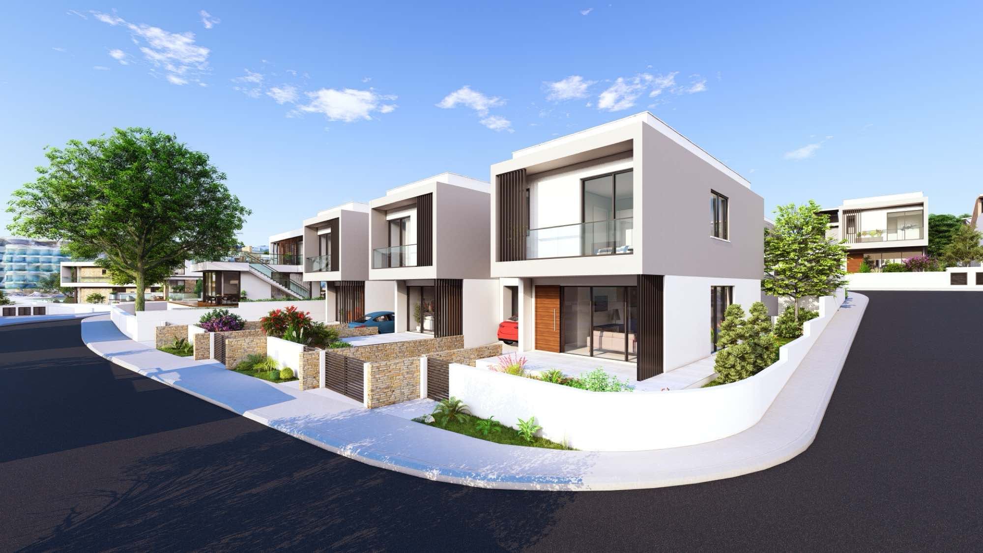 Luxury 3–5 Bedroom Pelagos Beachfront Villas for Sale in Paphos, Cyprus