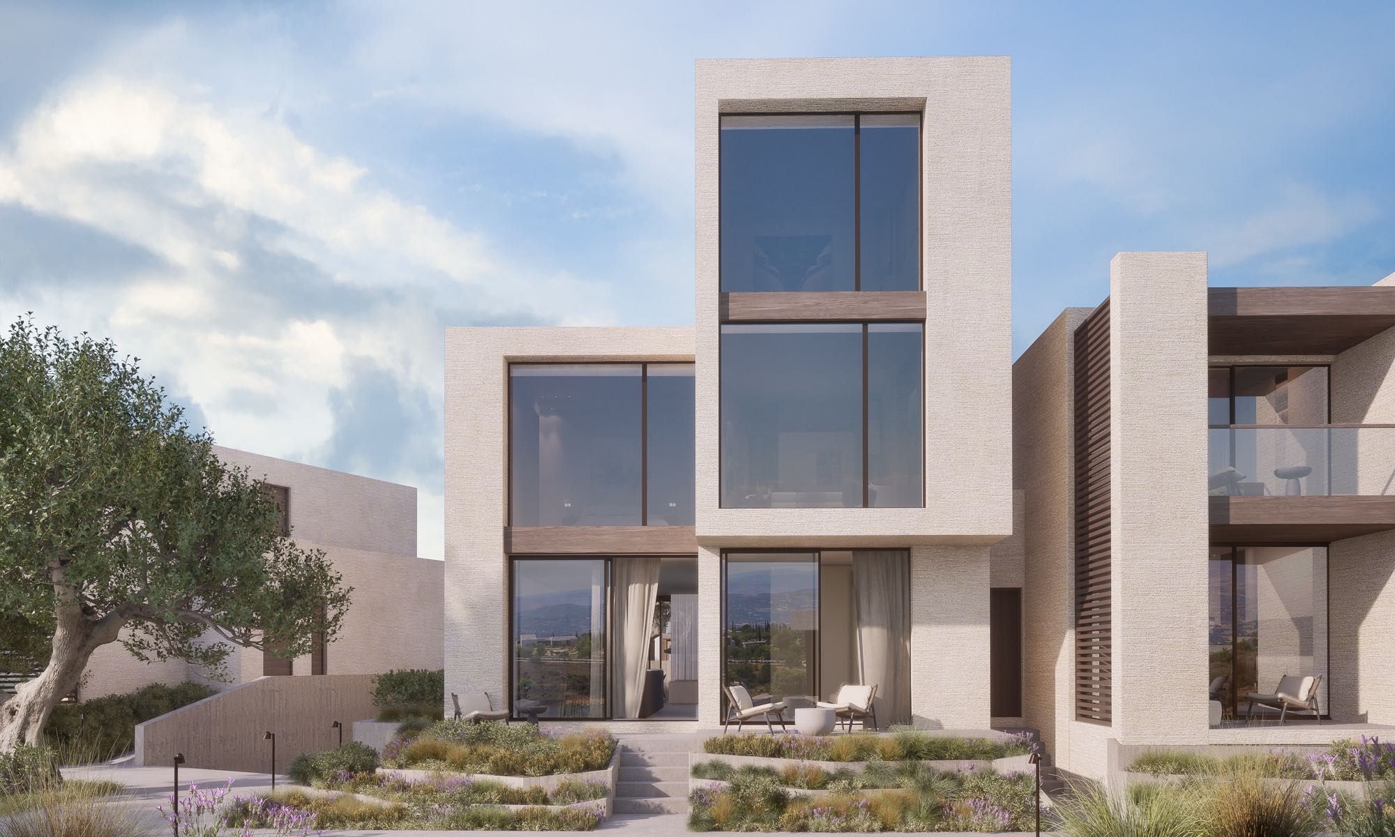Luxury 3 Bedroom Minthis Lofos Villas for Sale in Paphos, Cyprus