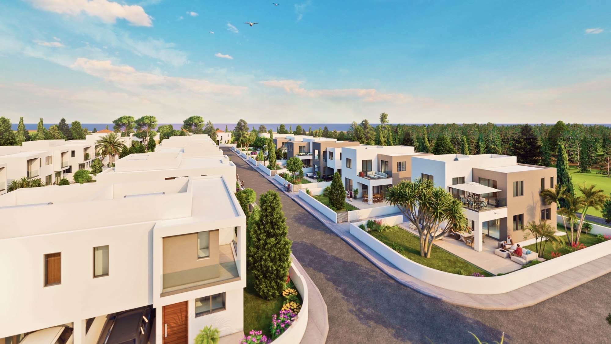 2–4 Bedroom Zephyros Village 3 Villas for Sale in Mandria, Paphos