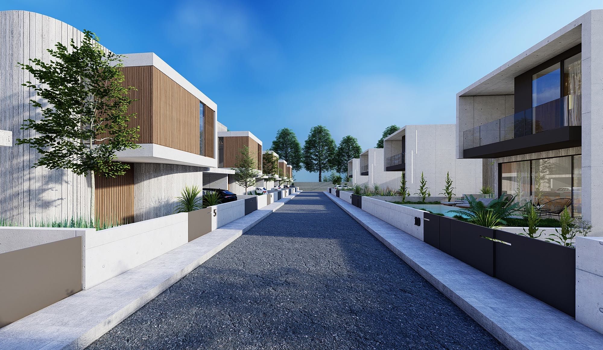 Seaview Project luxury villas with panoramic sea view in Kissonerga, Paphos