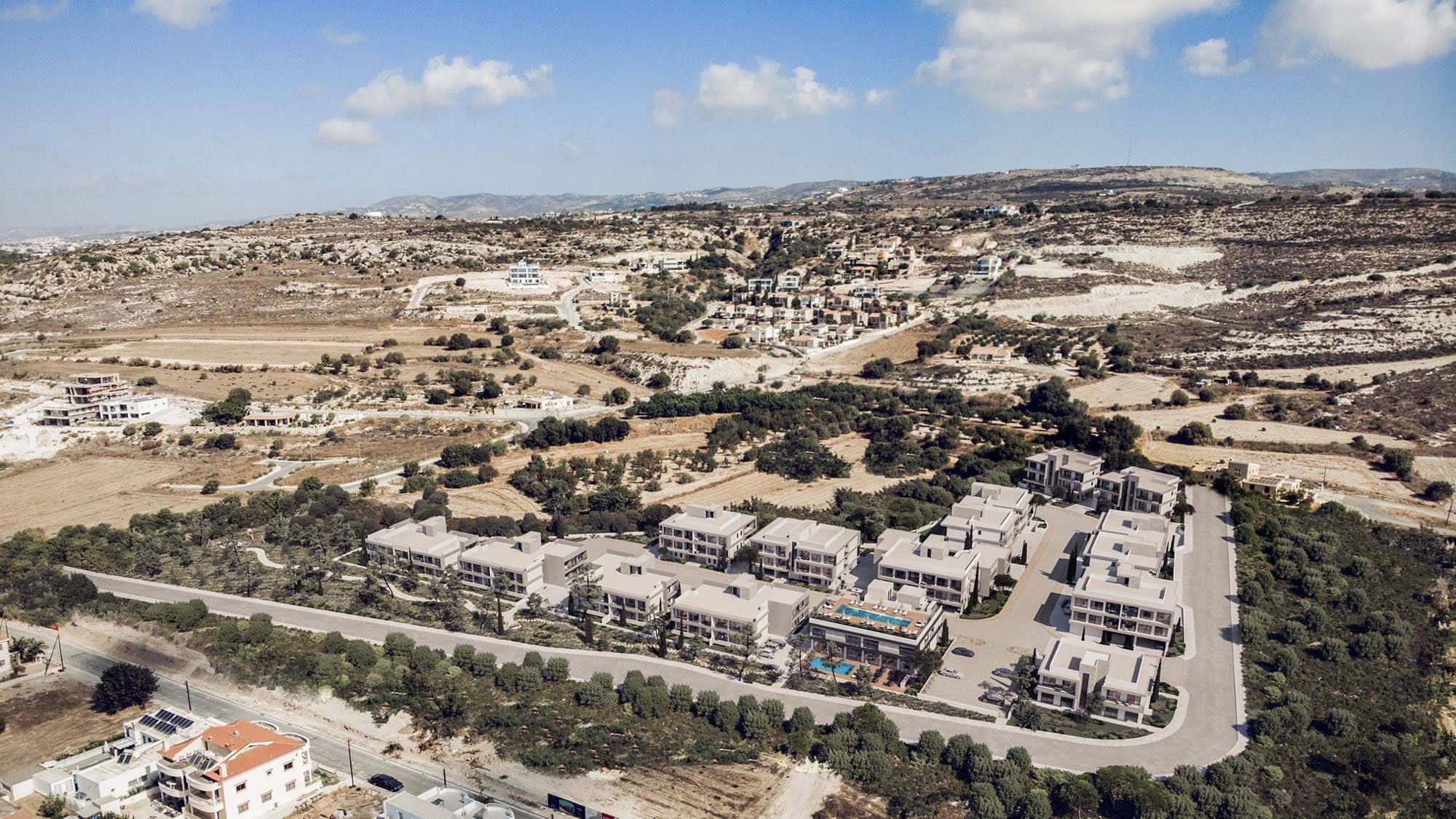 Modern retirement apartment at Cypress Park, Paphos