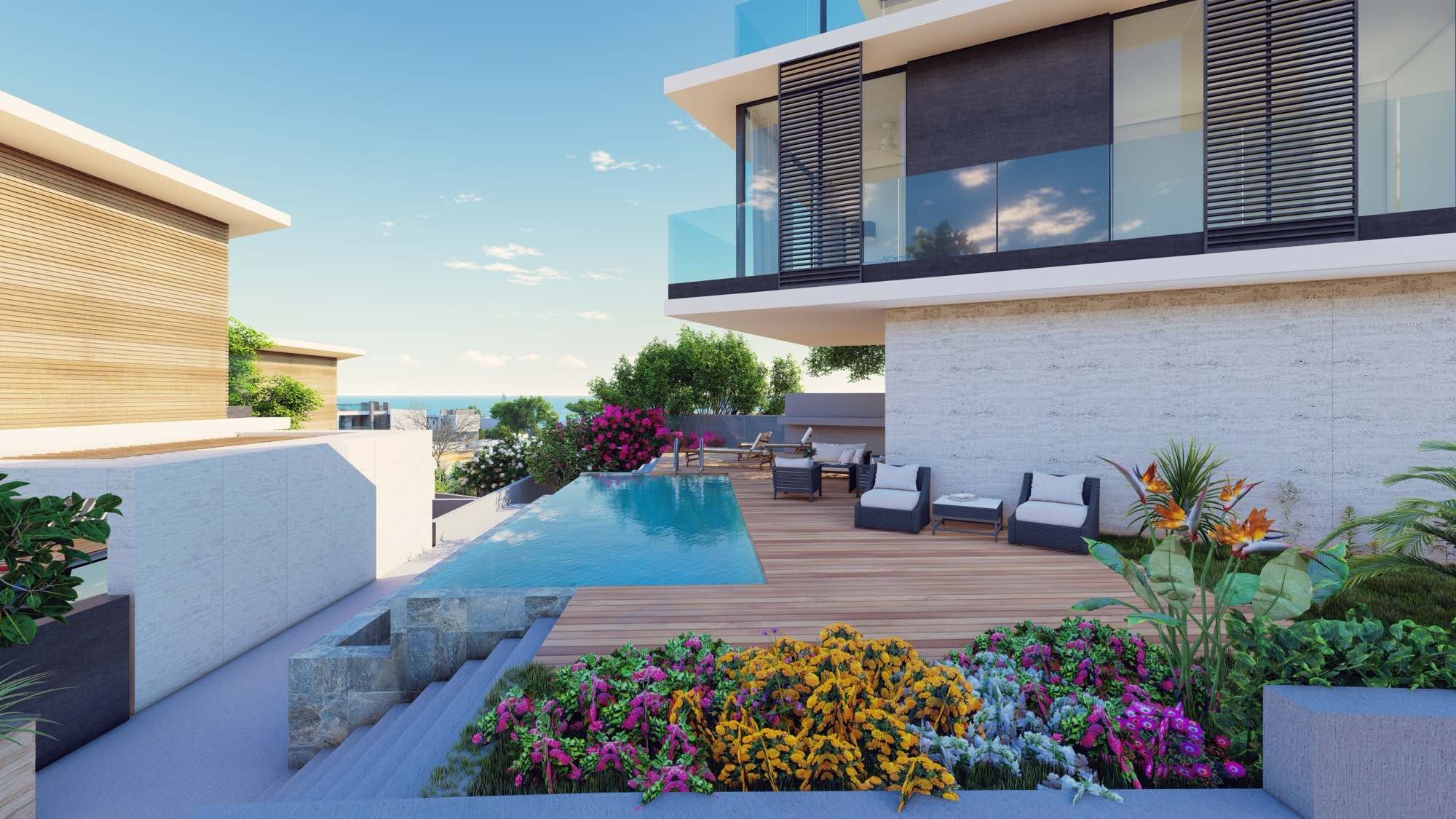 Luxury 3–5 Bedroom Pelagos Beachfront Villas for Sale in Paphos, Cyprus