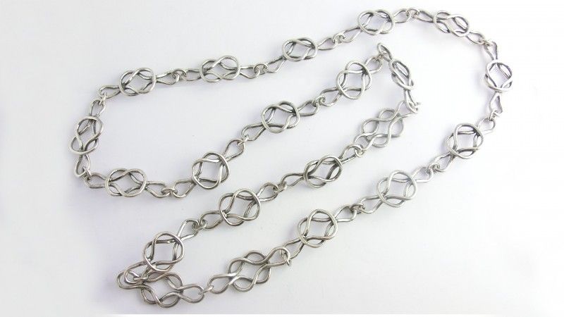 silver necklace