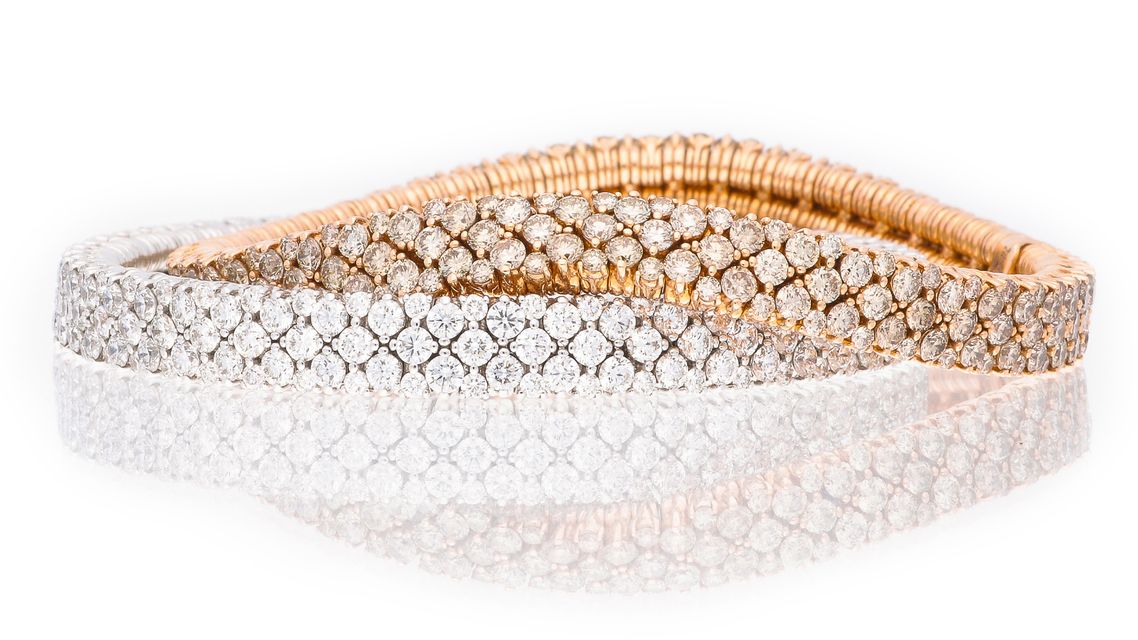 golden with precious stones