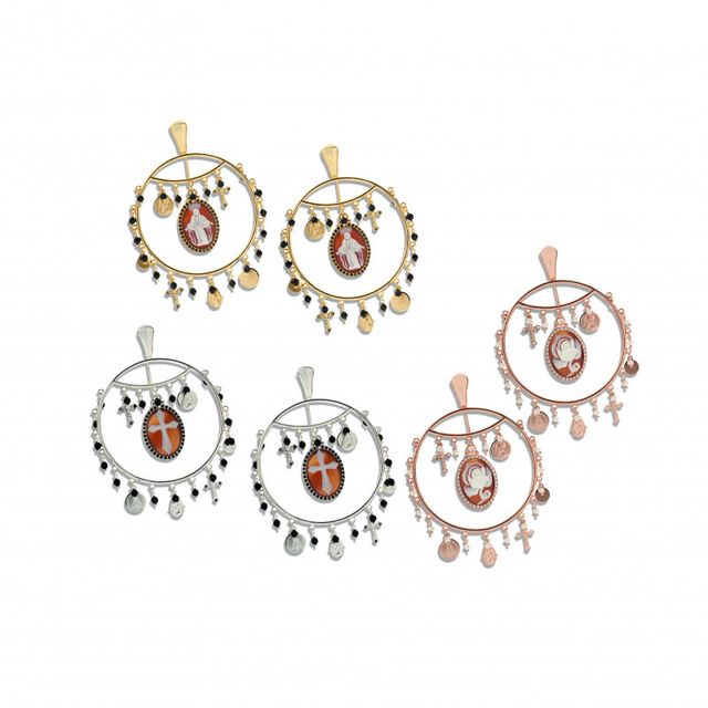 orecchini cameo italiano