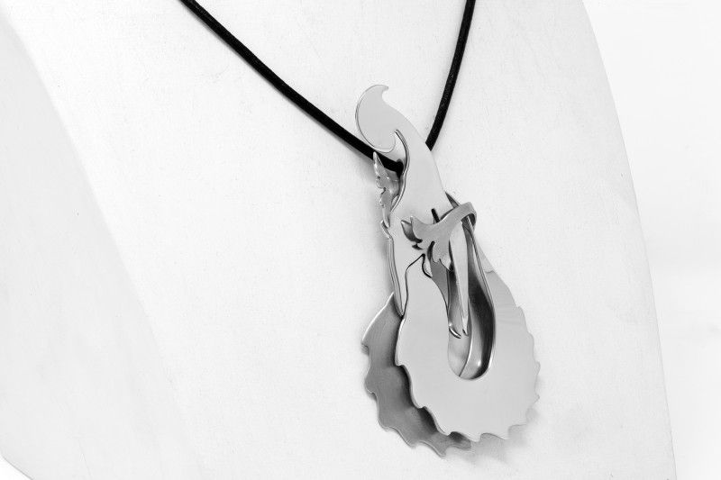 silver necklace
