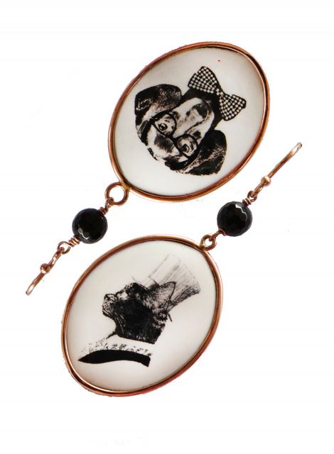 earrings with cameos