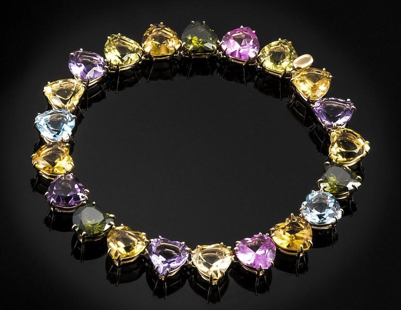 colorful bracelet with stones