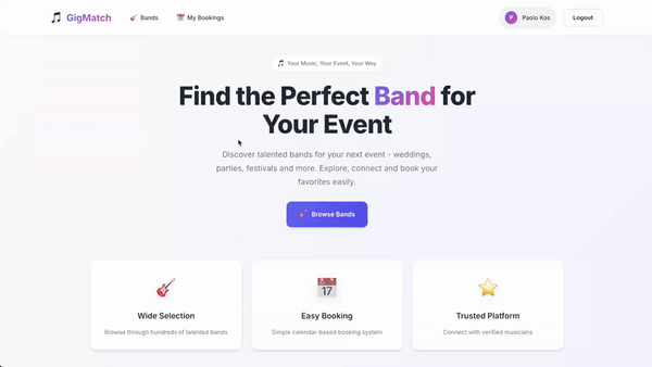GigMatch Confirmation