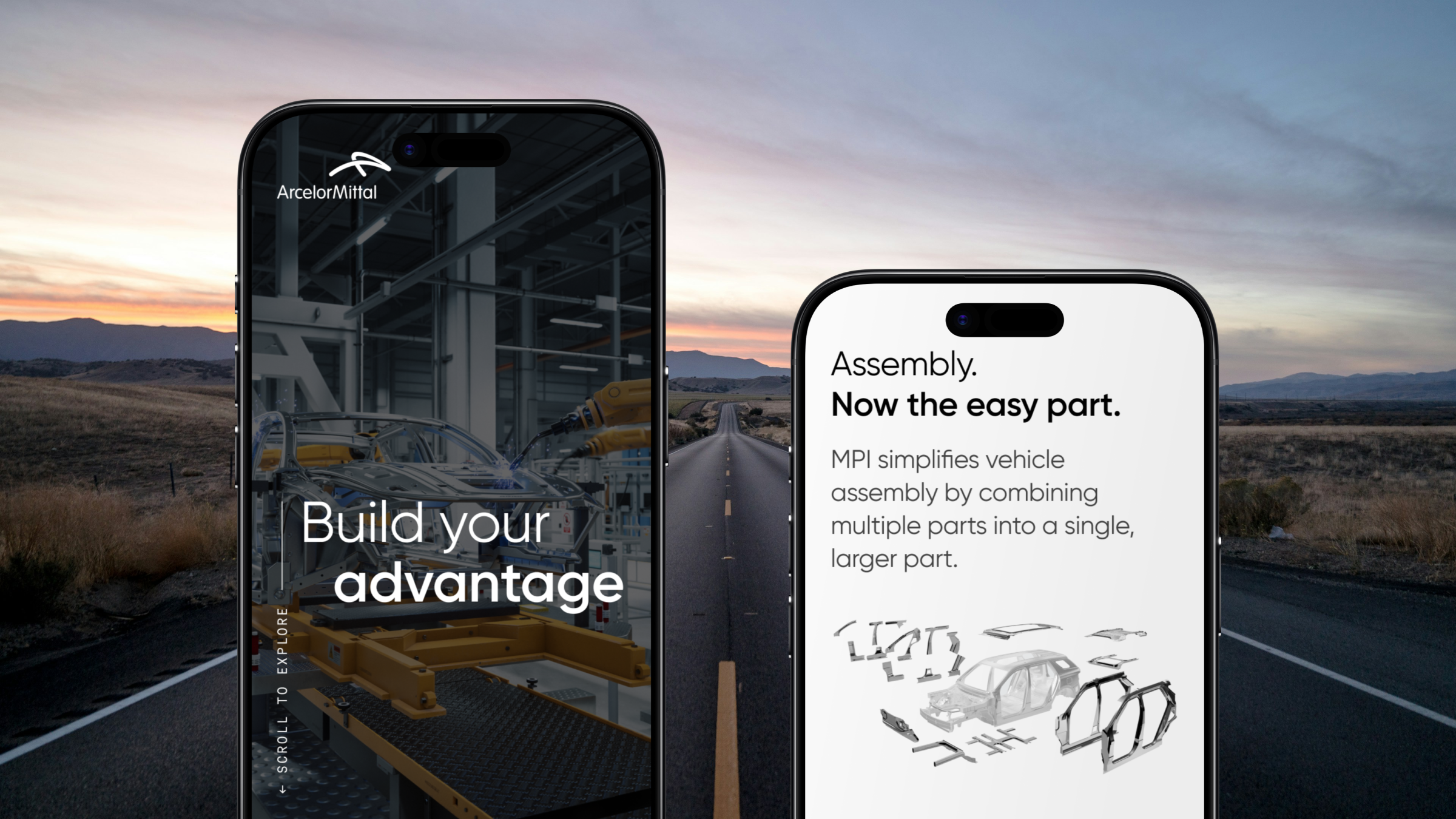 A premium automotive experience for a global steel manufacturer