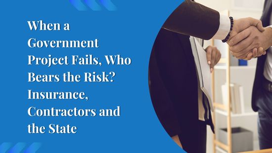 When a Government Project Fails, Who Bears the Risk? Insurance, Contractors and the State