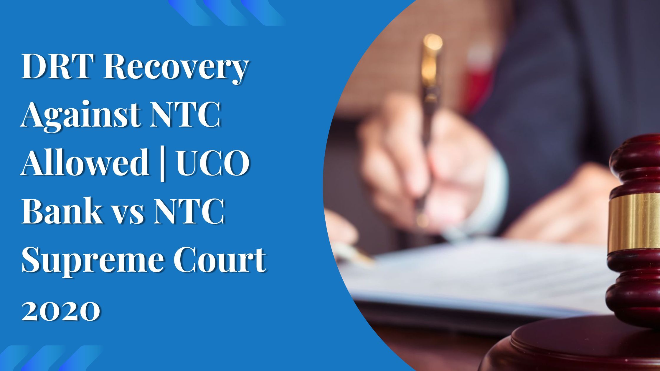 DRT Recovery Against NTC Allowed | UCO Bank vs NTC Supreme Court 2020