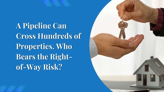 A Pipeline Can Cross Hundreds of Properties. Who Bears the Right-of-Way Risk?