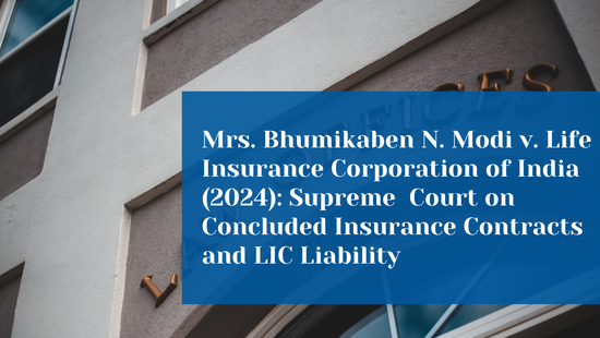 Supreme Court Restores LIC Liability After Holding Insurance Contract  Was Concluded Before Policyholder's Death 