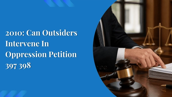 2010: Can Outsiders Intervene In Oppression Petition 397 398 