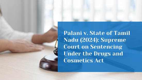 Supreme Court Replaces Imprisonment with Fine in Drugs and Cosmetics  Act Conviction 