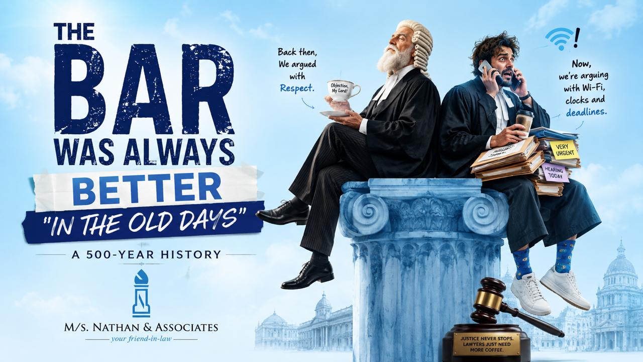 The Bar was always better “in the old days”, A 500 Year History