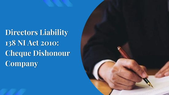 Director's responsibility for dishonour of cheques