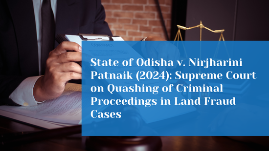 Supreme Court Restores Criminal Proceedings in Government Land Forgery  and Conspiracy Case 