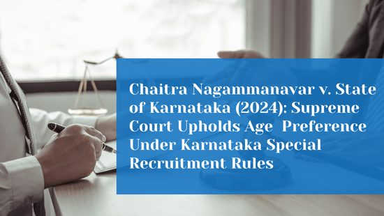 Supreme Court Upholds Preference Rule in Special Recruitment for Backlog  Reserved Vacancies 