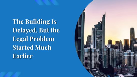 The Building Is Delayed, But the Legal Problem Started Much Earlier