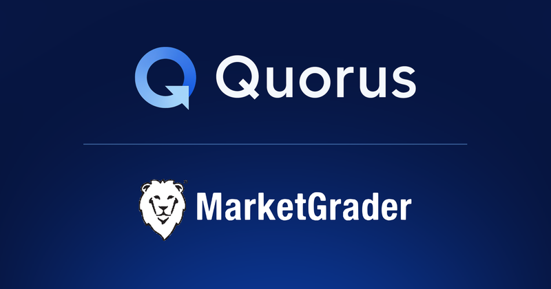 MarketGrader and Quorus announce partnership