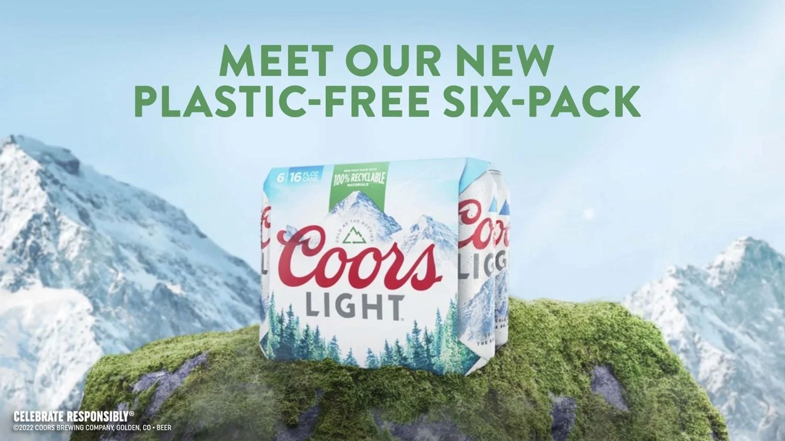 Coors Light Eliminate 6-pack Plastic Packaging