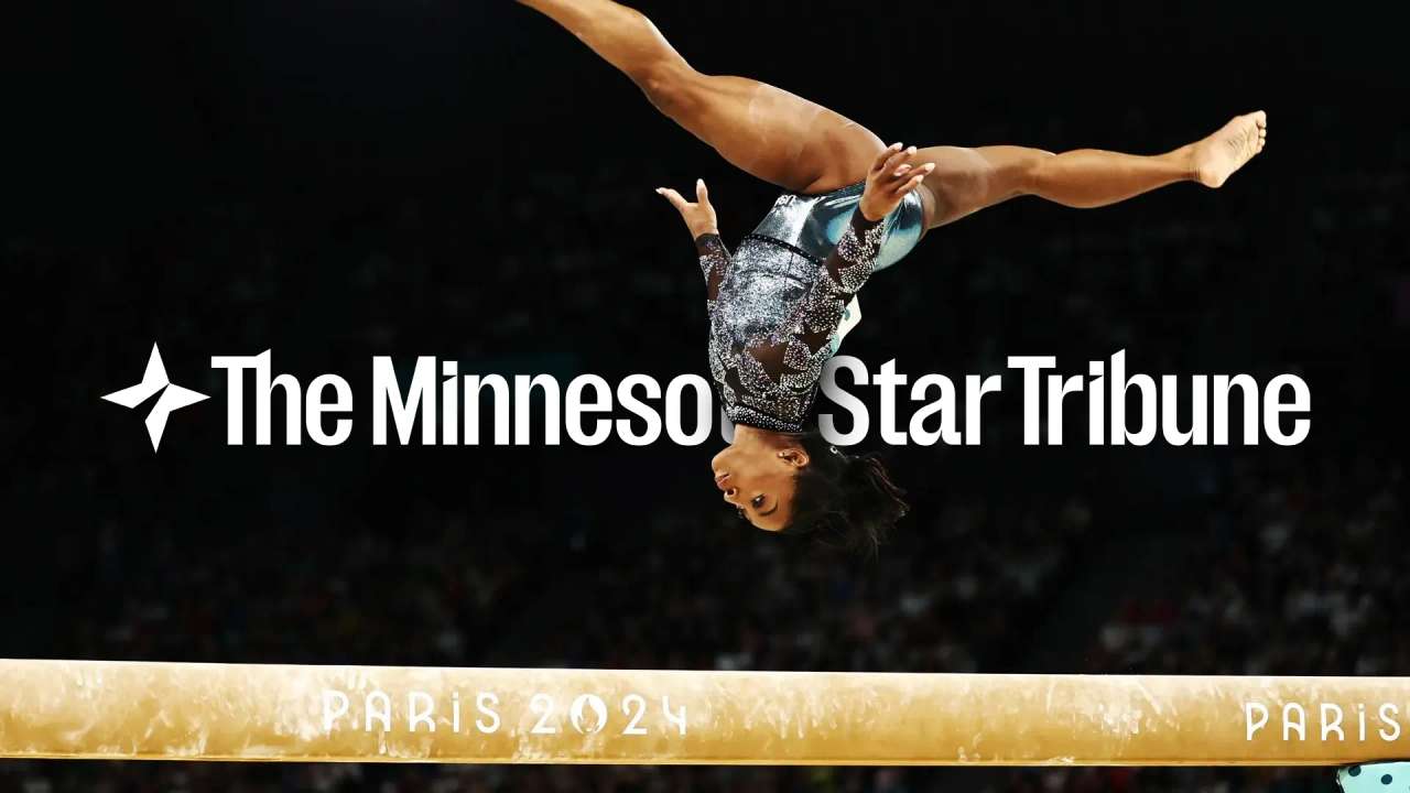 Desktop website homepage for the Minnesota Star Tribune showing headlines about local air quality warnings and restaurant reviews.